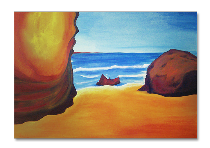 Acryl auf Karton Siegi Wurz