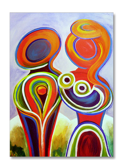 Acryl auf Karton Siegi Wurz